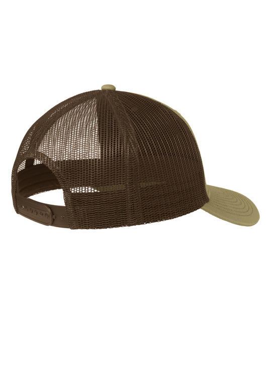 Elk Mountain Snapback Trucker Cap True Khaki/ Coffee