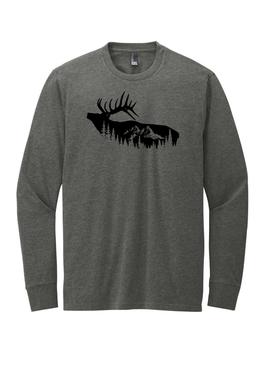 Elk Mountain long sleeve graphic T-shirt