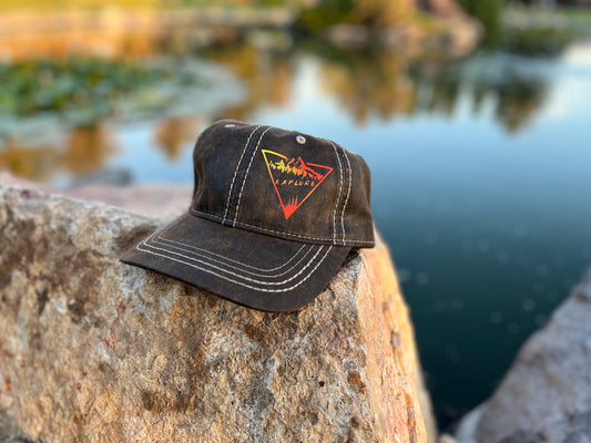 Explore, Pigment Print Distressed Cap