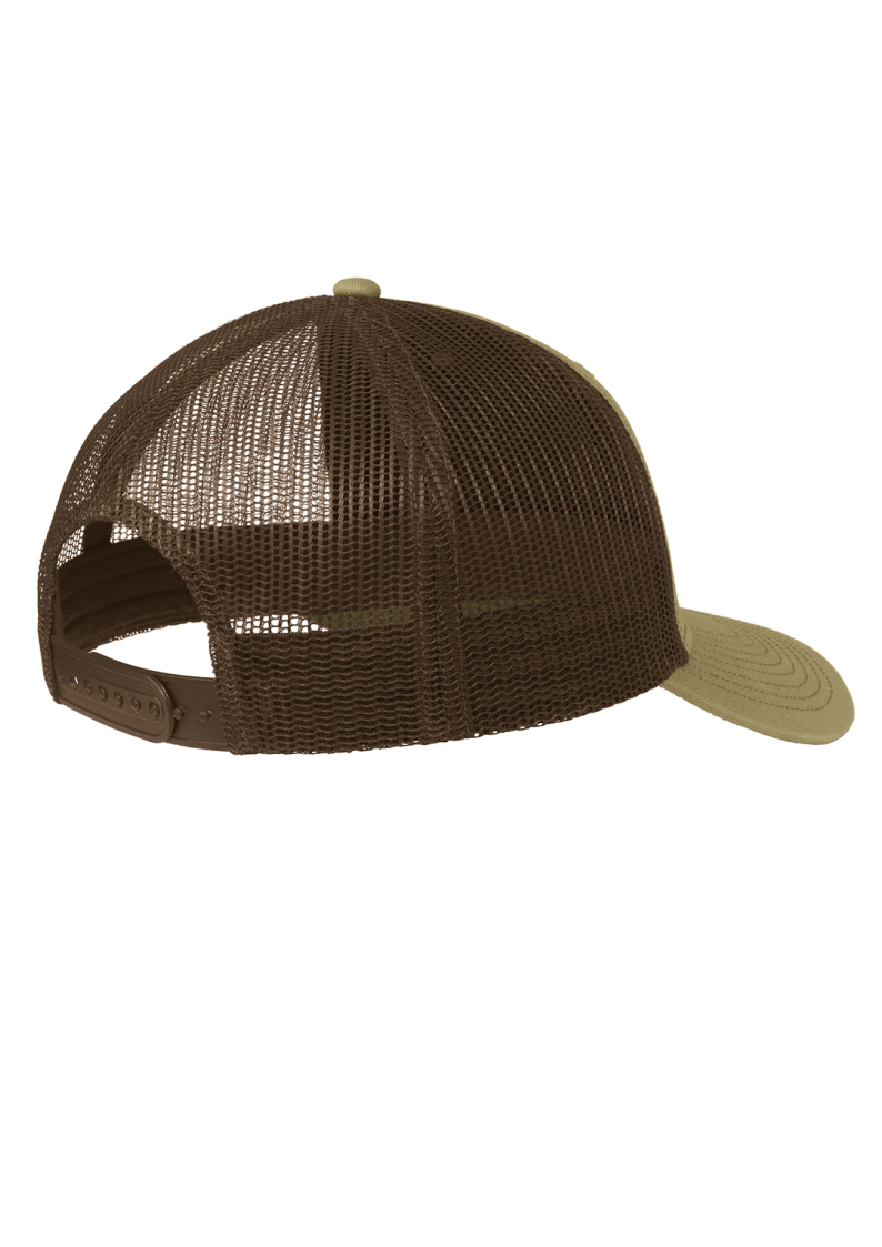Elk Mountain Snapback Trucker Cap True Khaki/ Coffee