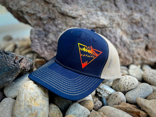Explore Snapback Trucker Cap Rich Navy/ True Khaki